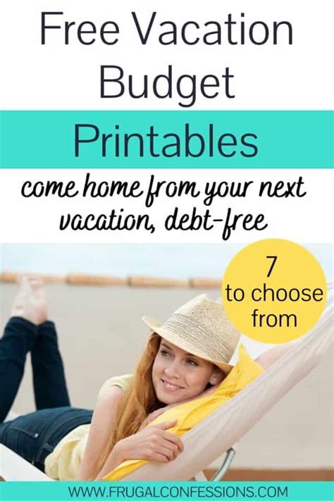 7 Free Vacation Budget Worksheet Printables Start Planning