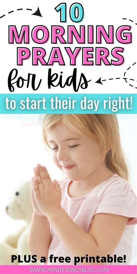 Morning Prayers For Kids Morning Prayer For Kids Prayer For The Day