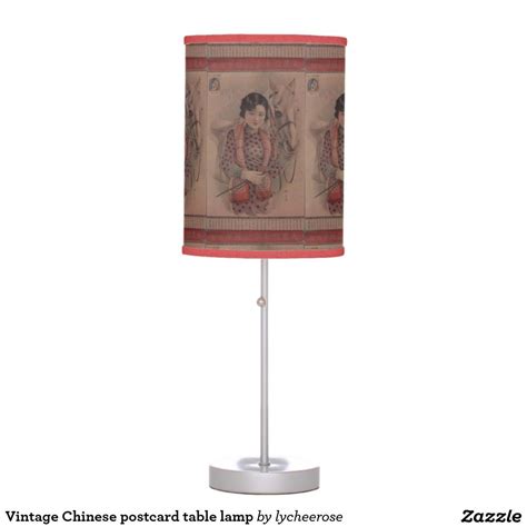 Get it as soon as tue, apr 27. Vintage Chinese postcard table lamp | Zazzle.com | Table ...
