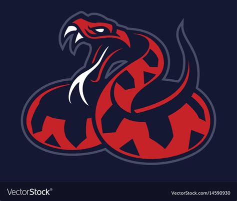 Viper Snake Mascot Royalty Free Vector Image Vectorstock