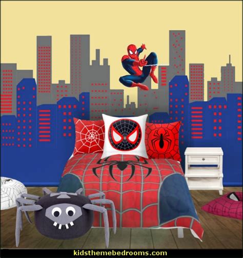 Bedroom theme ideas kids wall lights with creative wooden themes. Decorating theme bedrooms - Maries Manor: spiderman ...
