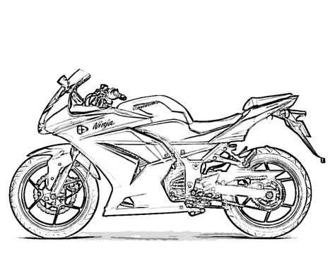 98 gambar motor drag di kertas terupdate ranting modifikasi. Mewarnai Sepeda Motor Balap Ninja • BELAJARMEWARNAI.info