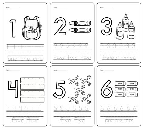 Numbers And Pictures Worksheet