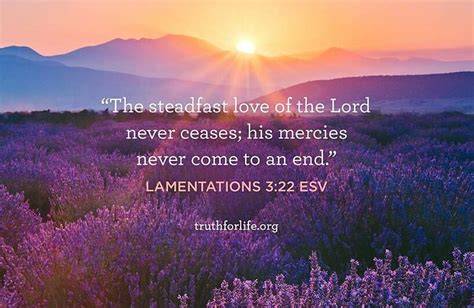 The Steadfast Love Of The Lord Never Ceases His Mercies Never Come To