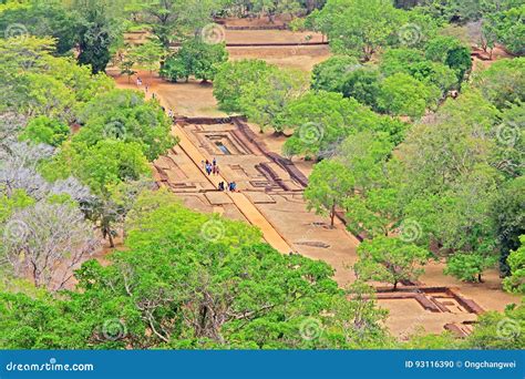 Sigiriya Water Garden Sri Lanka Unesco World Heritage Stock Photo