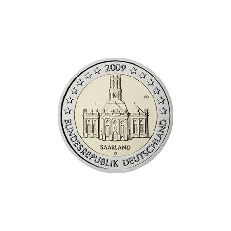 2 Euros Allemagne 2009 Unc Présidence De La Sarre Au Bundesrat Atelier G