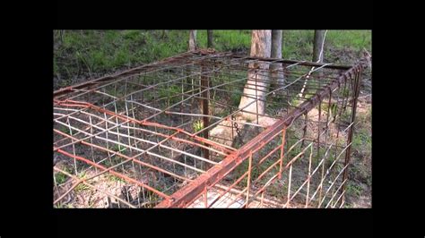 Bait the live trap with fruits or vegetables. Hog Traps 101 - The Homemade Portable Trap - YouTube