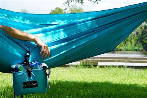 The tents are quite comfortable. Pin on ChillGear Blue Double Camping Hammock With Cooler ...