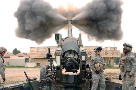 M198 155mm Howitzer Firing Military Pictures