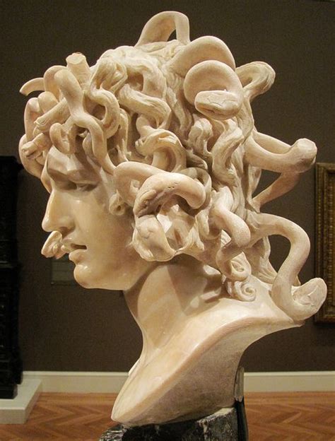 Bernini Head Of Medusa Ca 1638 1648 Carrara Marble 1598 1680 Musei