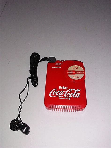 vintage coca cola fm radio with ear bud antique price guide details page