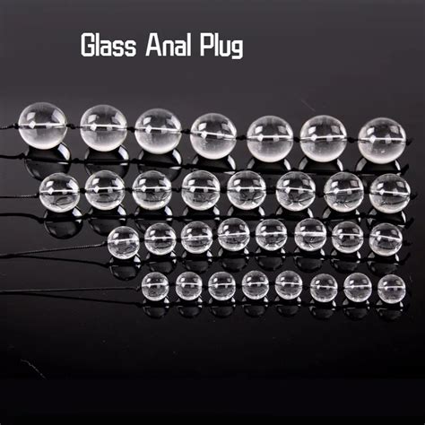 Glass Beads Anal Plug Toys Big Balls Silicone G Spot Stimulating Butt