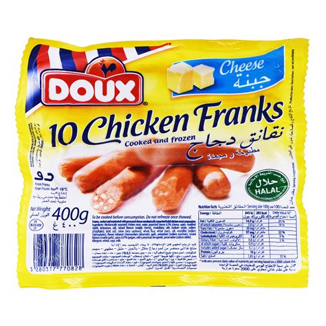Doux Frozen Chicken Franks Cheese Ntuc Fairprice