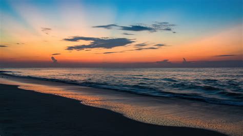 1366x768 Sunrise Huntington Beach State Park 5k 1366x768 Resolution Hd