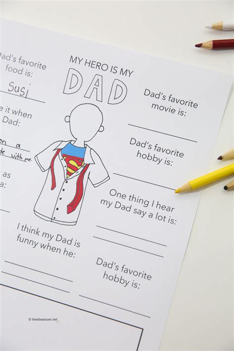 Free Father S Day Printable Fun Fact Sheet