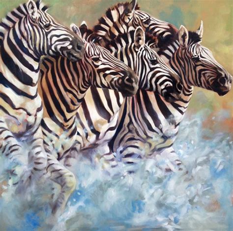 This On Going Series Of Paintings Explores African Wildlife In An