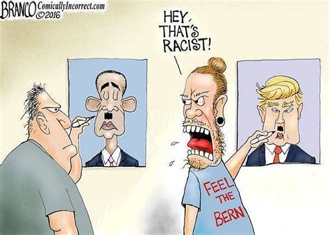 Cartoon Exposes Liberal Hypocrisy On Obama Trump And Racism