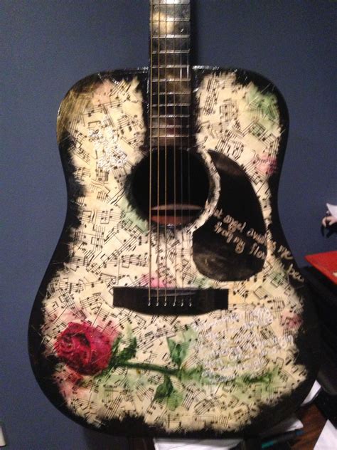 Hand Painted Acoustic Guitar Guitar Painting Acoustic Guitar Guitar