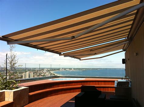 Roof Top Retractable Awning Melbourne Contemporary Exterior