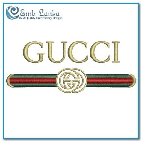 Gucci Logo 2 Embroidery Design Embroidery Designs
