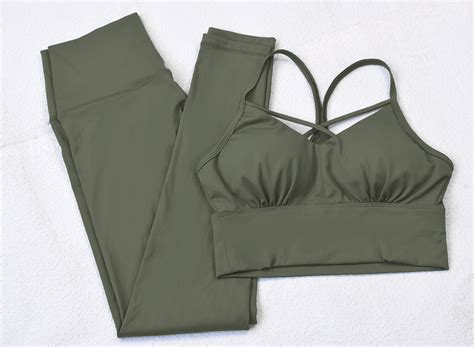Sexy Gather Shockproof Bra Pants Yoga Fitness Suit Sports Wear Yoga Wear