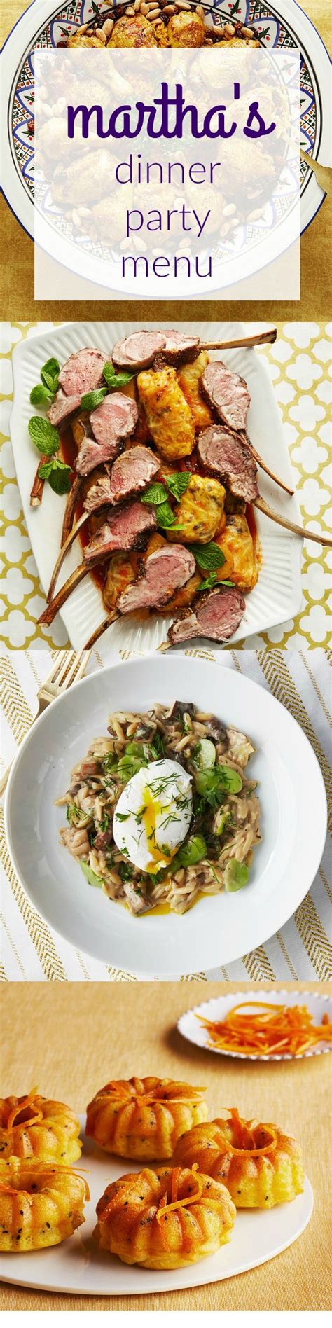 These easy party food ideas—including crisp salads, juicy burgers, refreshing drinks and delightful desserts—are ready in 30 minutes or less. Need a Showstopping Dinner Party Dish? Try Martha's 4 New ...