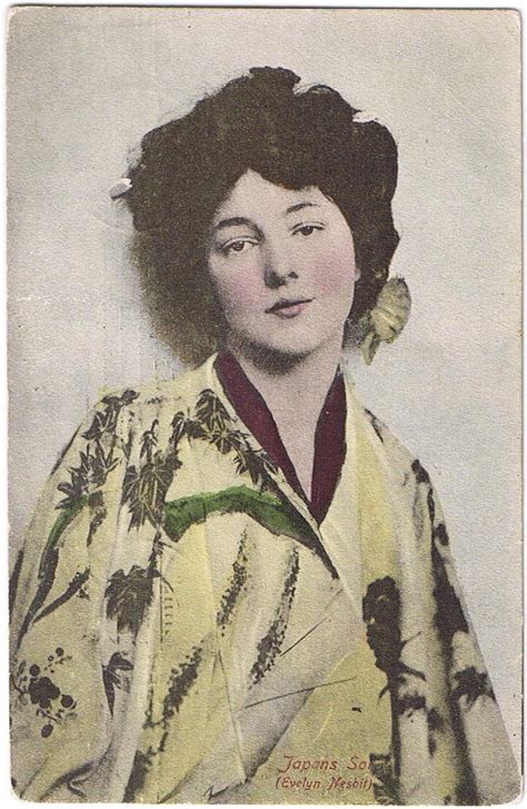 Vintage Woman Postcard Sent 1909 Evelyn Nesbit Dressed As A Japanese