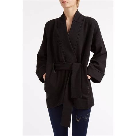 LUCAS HUGH Kimono Fleece Jacket ($233) liked on Polyvore featuring