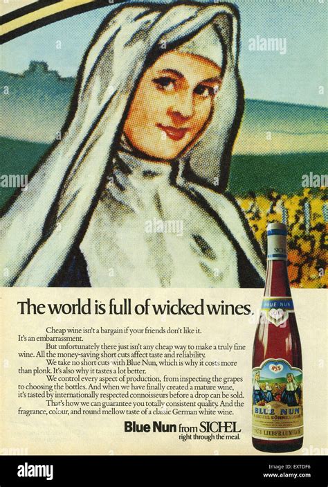 Blue Nun Wine 1960s Hi Res Stock Photography And Images Alamy