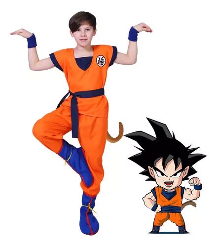 Disfraz De Dragon Ball Son Goku Traje Anime Cosplay Para Niños Set Completo Niños Ropa De