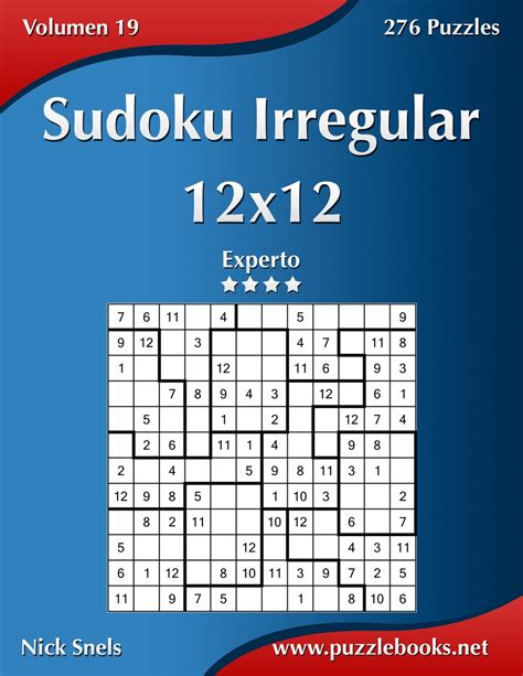 Sudoku Irregular 12x12 Experto Volumen 19 276 Puzzles