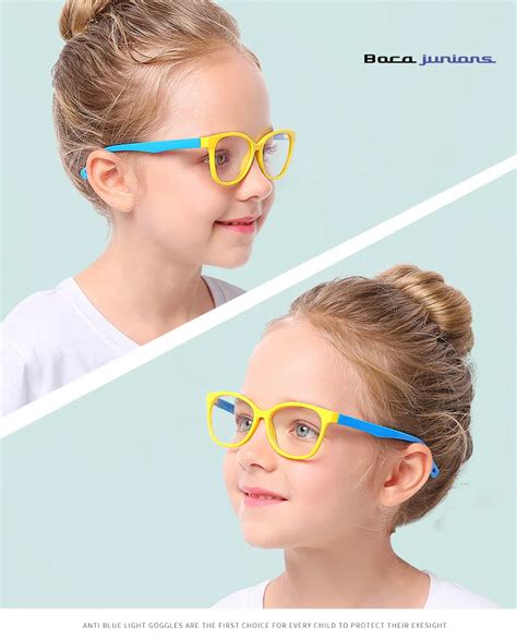 2020 Mode Jungen Mädchen Tr90 Brillen Kinder Anti Strahlung Brille Platz Anti Blau Licht Kinder