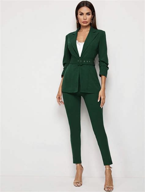 Green Suit Green Blazer Blazers For Women Suits For Women Clothes