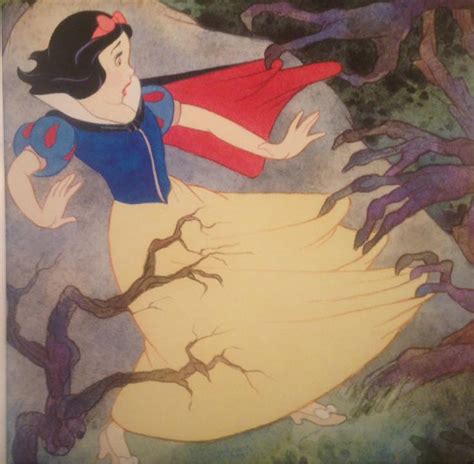 Snow White In The Forest With Trees Caught Her Dress Snow White