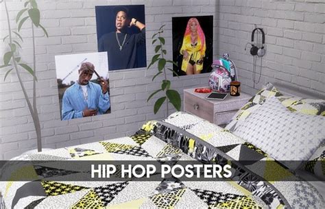 Descargas Sims Hip Hop Posters Sims 4 Downloads