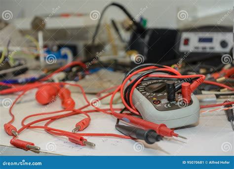 Technical Equipment At The Workplace Stock Image Image Of Measuring