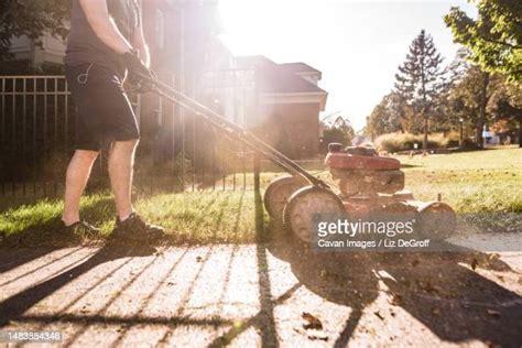 Manual Lawn Mowers Photos And Premium High Res Pictures Getty Images