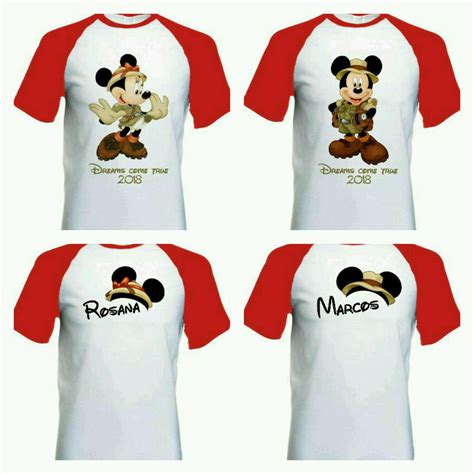 Camiseta Para Viagem Disney Safari Raglan Elo7
