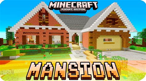 Minecraft Pe Maps 🏠 Mansion House Tour With Map Download Mcpe 0 16 0 1 0 0 17 0 Youtube