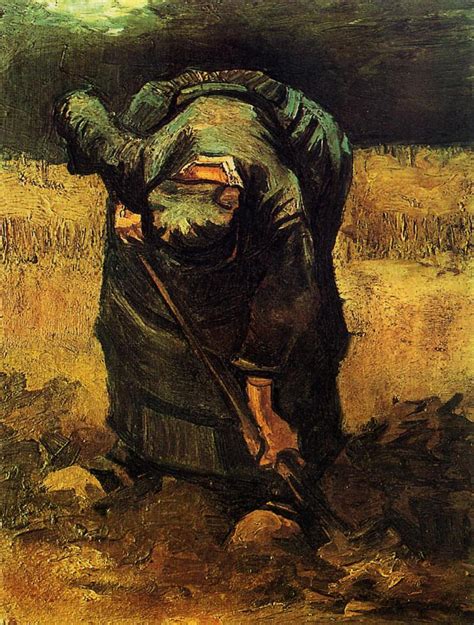 Peasant Woman Digging 1885 Vincent Van Gogh