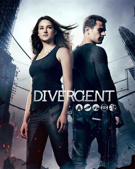 New┇newold Divergent Movie Poster Featuring Theo And Shailene