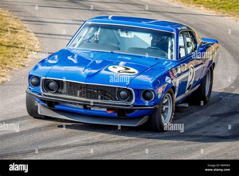 1968 Ford Mustang Boss 302 With Driver Don Dimitriadis A Dan Gurney