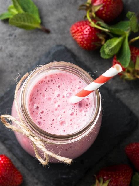 How To Make A Simple Dairy Free Strawberry Smoothie Recipe Easy