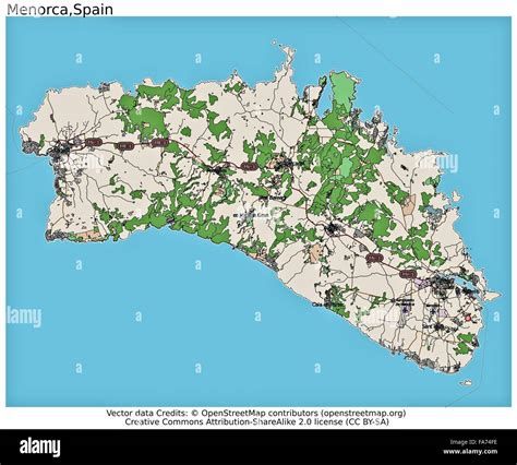 Menorca Map High Resolution Stock Photography And Images Alamy