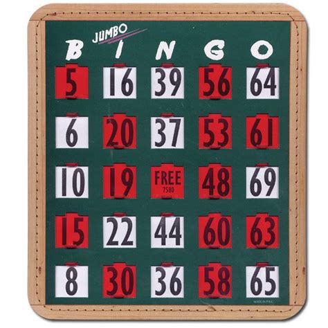 Jumbo Finger Tip Bingo Cards Pack 20 Board Games Maxiaids Pack