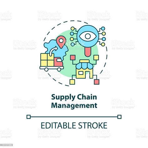 Supply Chain Management Concept Icon Stock Illustration Download