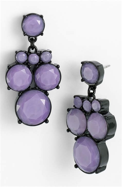 Kate Spade Steal The Spotlight Chandelier Earrings In Purple Purple