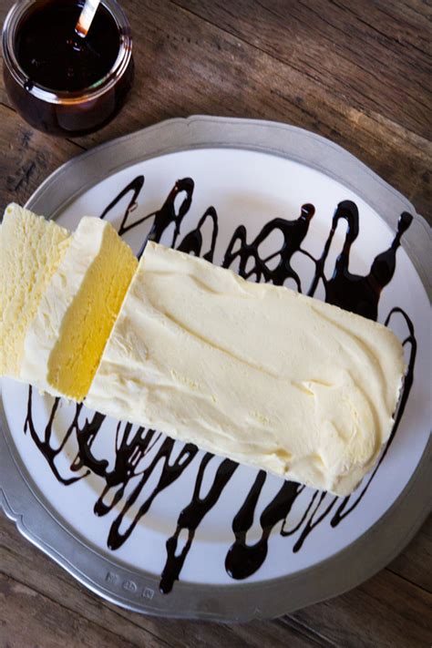 Gluten Free Ice Cream Cake made with easy homemade vanilla semifreddo