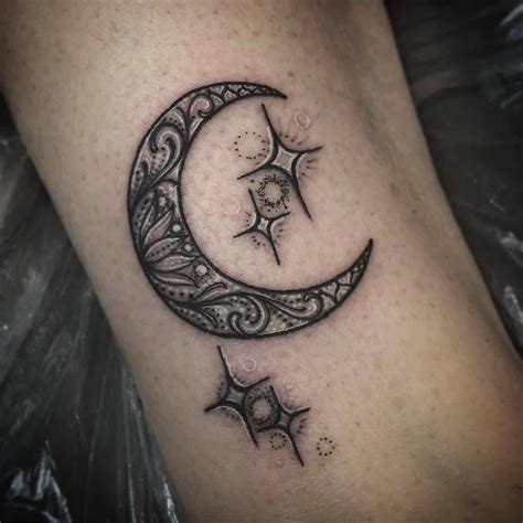 Top 50 Best Moon And Stars Tattoo Ideas 2021 Inspiration Guide Luv68