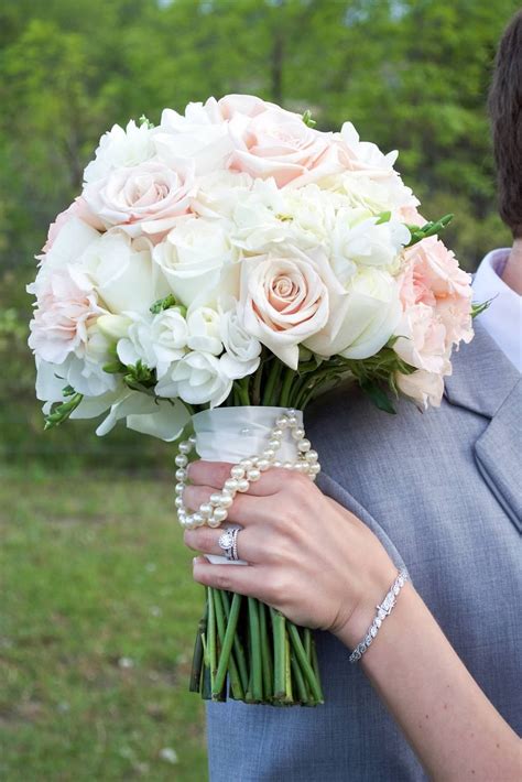 Spring Wedding Blush Pink And Cream Bouquet Bridal Bouquet Soft Bouquet Pale Pink Wedding